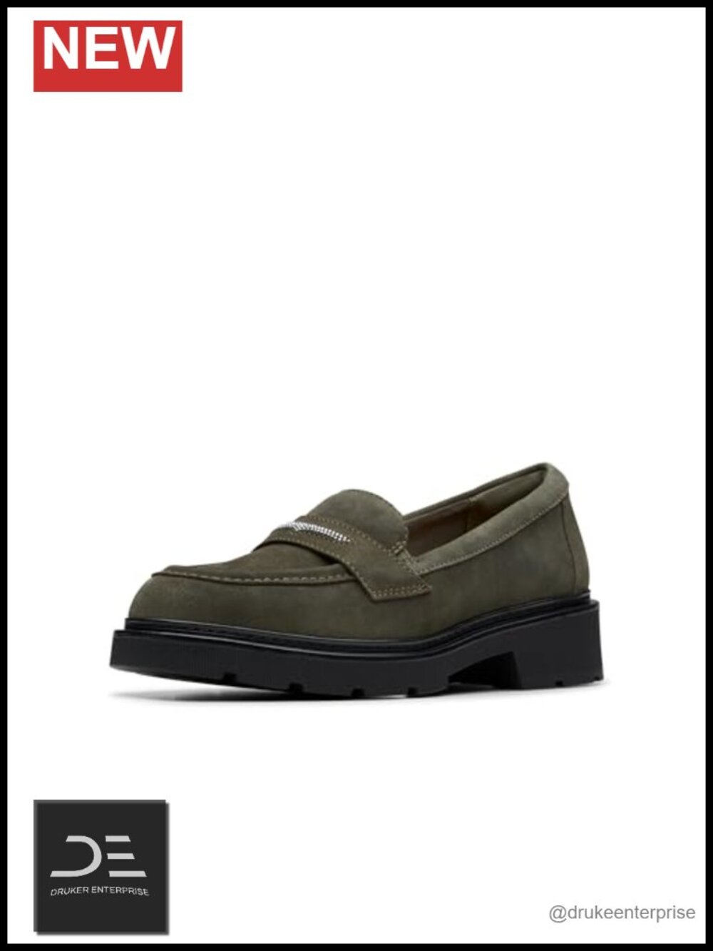 Clarks Lauryl Step Women's Suede Loafers Easy Slip-On Comfort